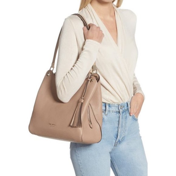 kate spade Bags New Kate Spade Large Loop Leather Shoulder Bag